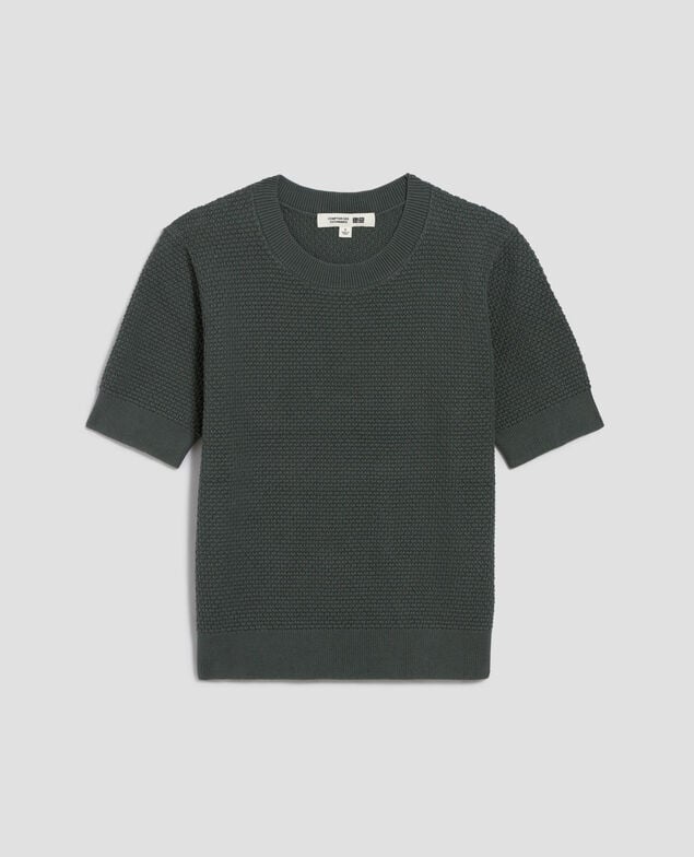 Kurzärmliger Pullover aus Baumwolle U540 green