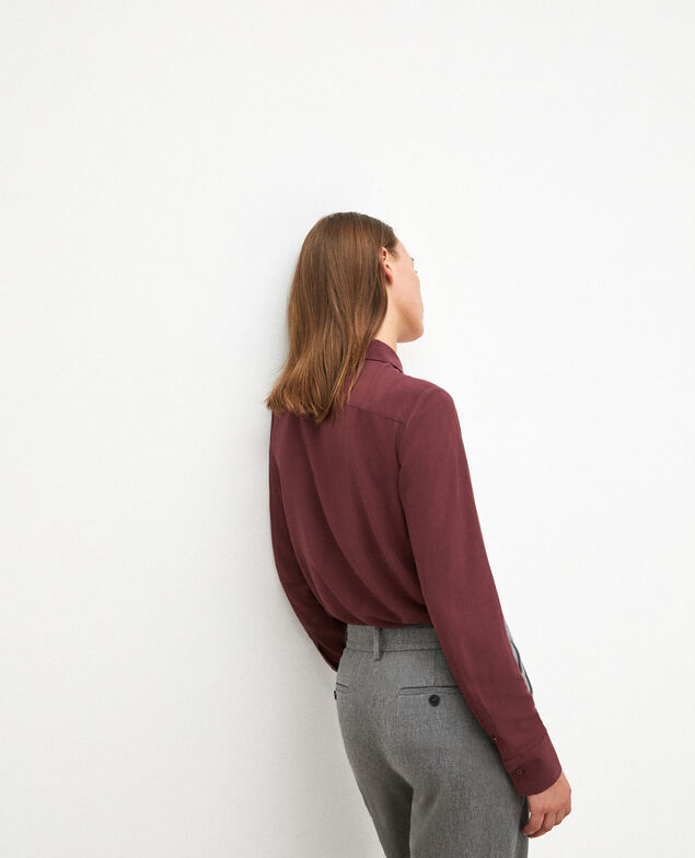 Gerade geschnittene Bluse Braun