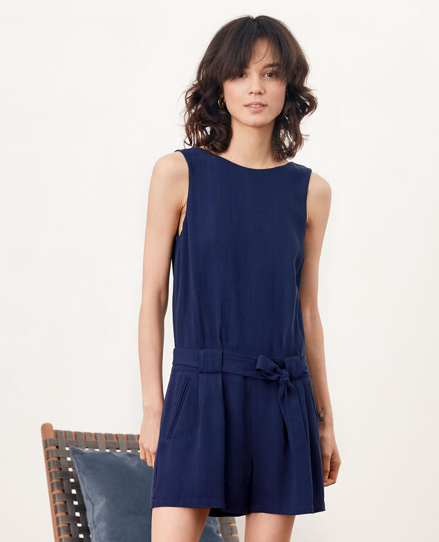 Jumpsuit mit Rückendekolleté Marine