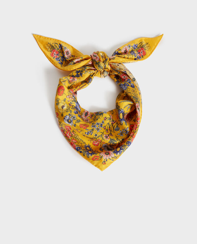 Seidentuch in Diamantform Spectra yellow