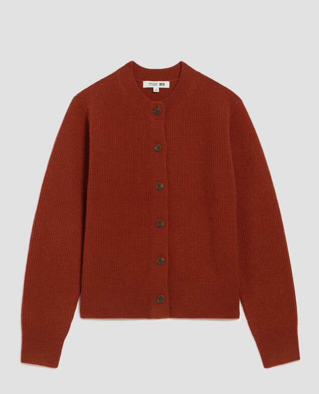 Cardigan aus Wolle U270 orange