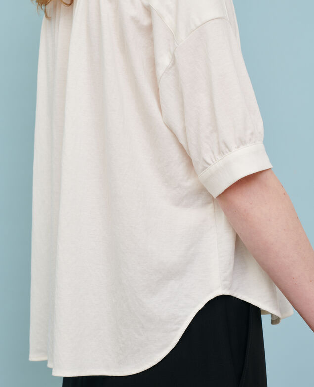 Top mit kurzen Ärmeln 01 white