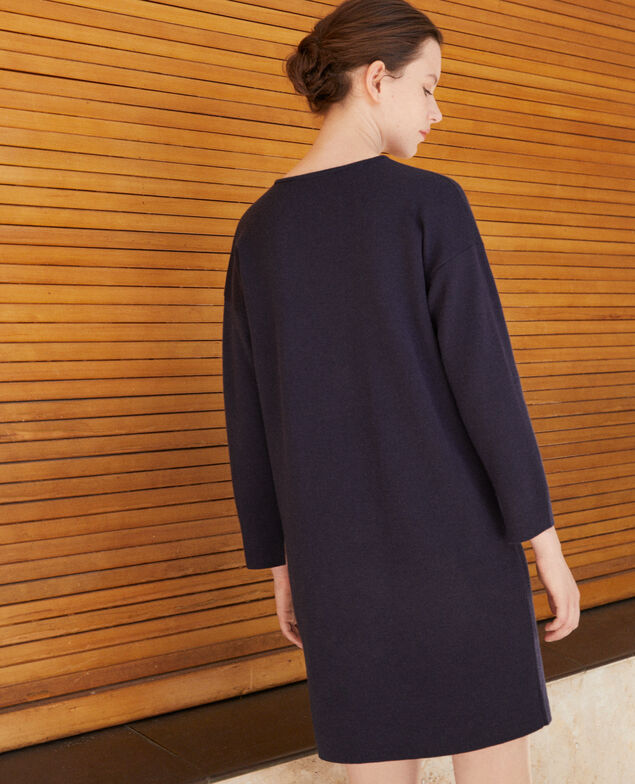 Doppelseitiges Kleid Blau