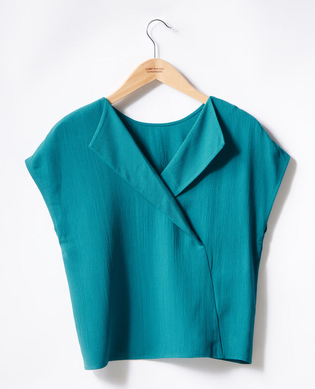 Top mit Rückendekolleté Pacific green
