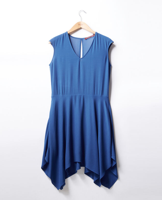 Kleid mit V-Ausschnitt Ultra marine