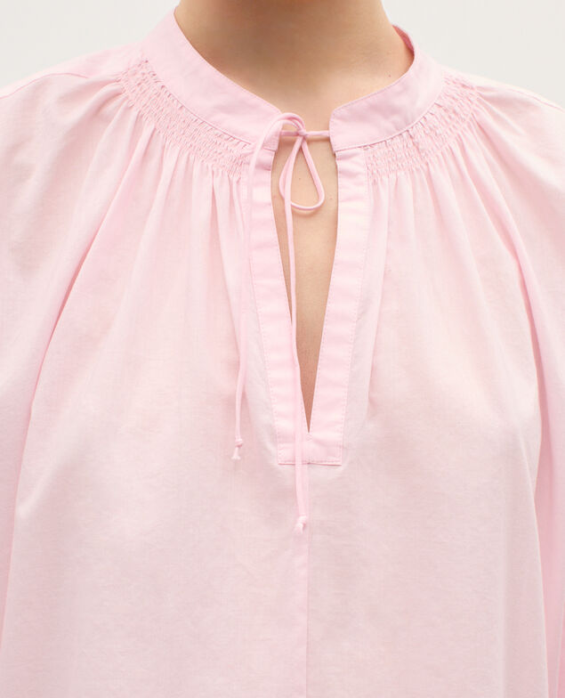 Bluse aus Baumwollvoile K100 bloom pink