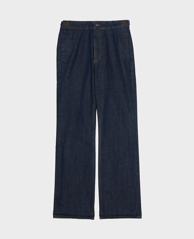 FLARE STRAIGHT - Enge Hose aus unbehandeltem Denim Denim rinse