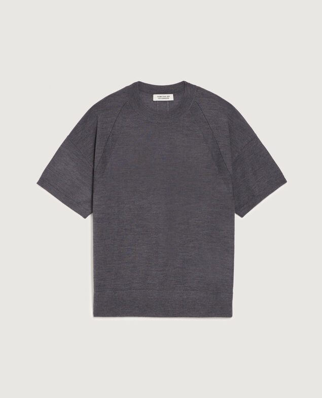 Pullover aus Merinowolle und Seide K071 rabbit gray