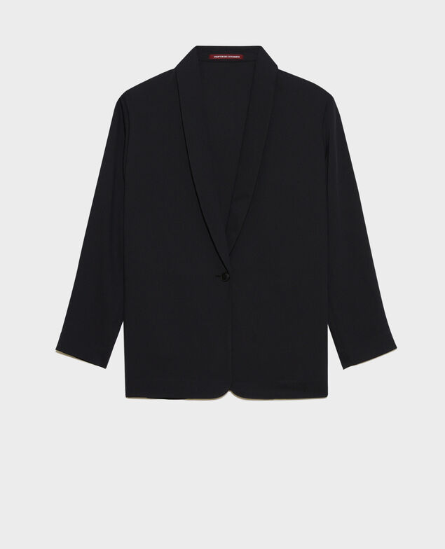 Smokingjacke Black beauty