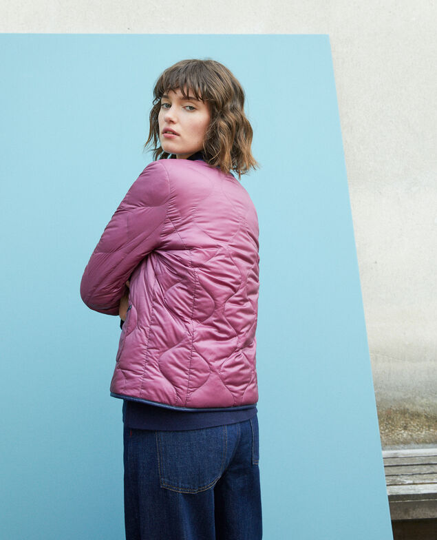 Wendebare Daunenjacke Purple/navy