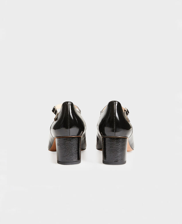 Babies aus Lackleder und runder Ferse  Black beauty