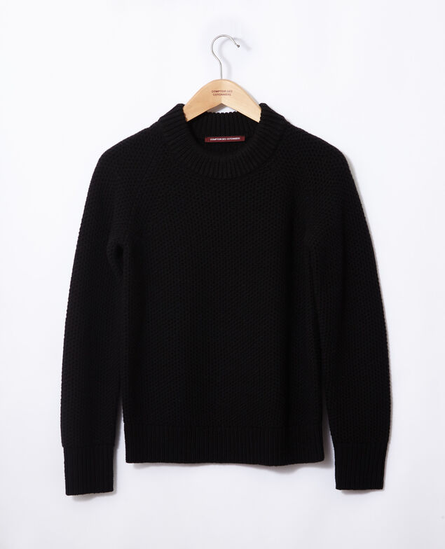 Pullover aus Wolle Noir