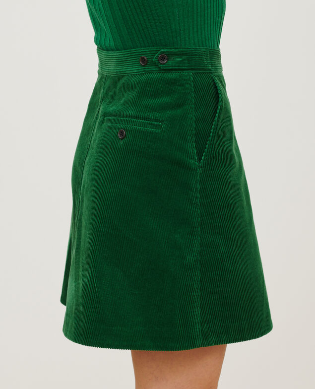 Kurzer Cordrock A554 green