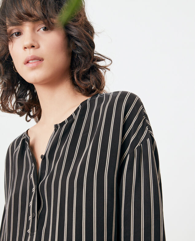 Gestreifte Bluse Black/off white stripes