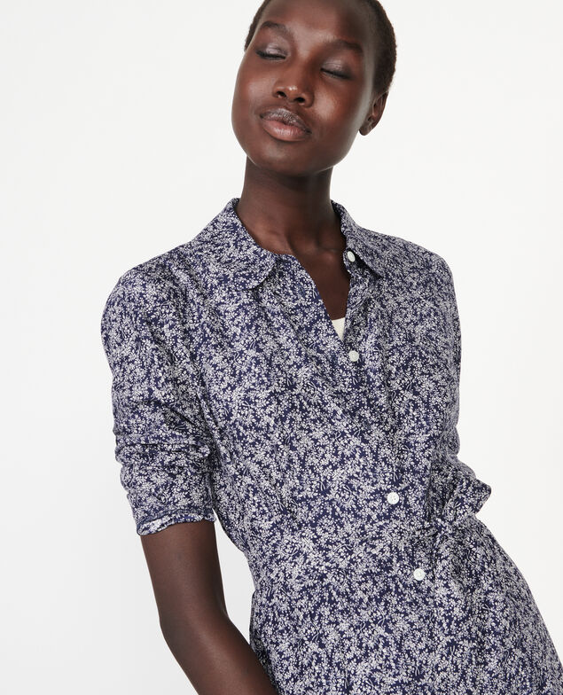 Kleid Feuillage maritime cream