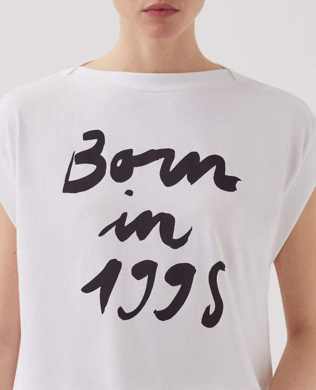 Boxy T-Shirt aus Baumwolle J000 white base 95