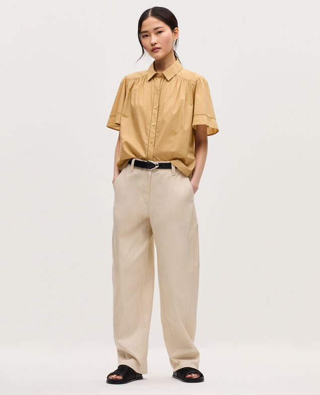Bluse aus Baumwoll-Voile K320 prairie sand