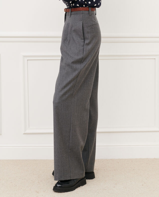 YVONNE - Weite Hose aus Kaschmir und Wolle 4275 medium_grey_melange