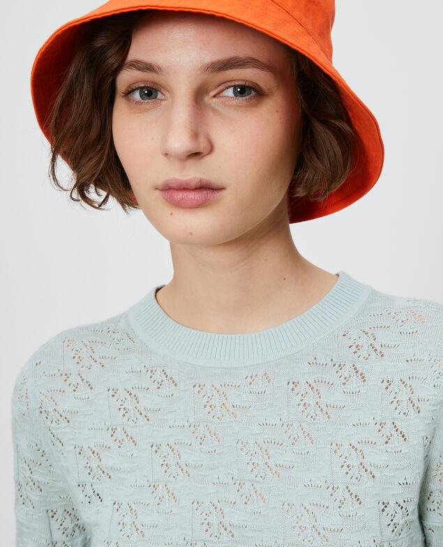 Pullover aus Baumwolle und Leinen Blue haze
