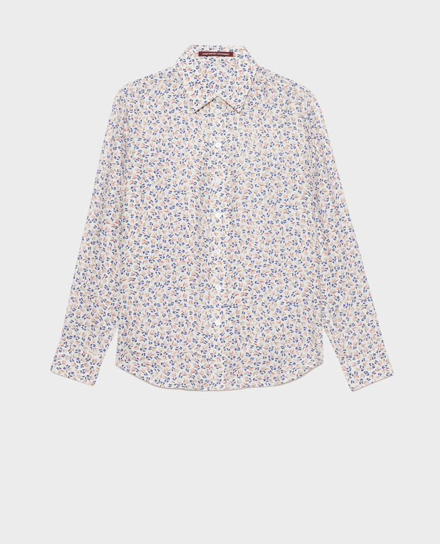 SIBYLLE - Gemusterte Bluse aus Seide Clochette spicy