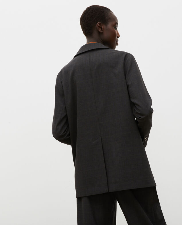 Maskuliner Blazer aus Prince of Wales-Wolle Check-wool-pattern-tailoring