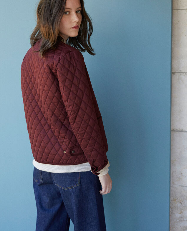 Beidseitig tragbare, kurze Jacke Decadente chocolate
