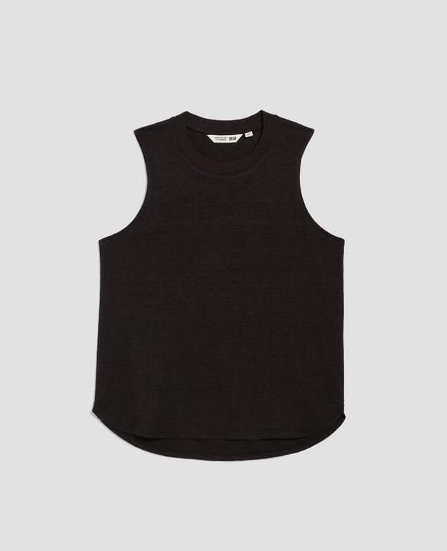MARCELLE - Top aus Leinen H091 black beauty
