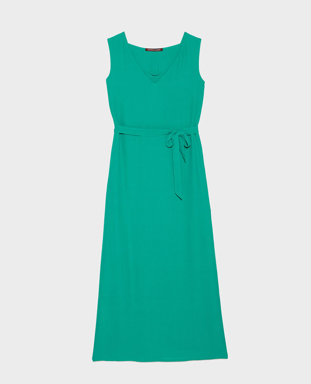 Langes Kleid Golf green