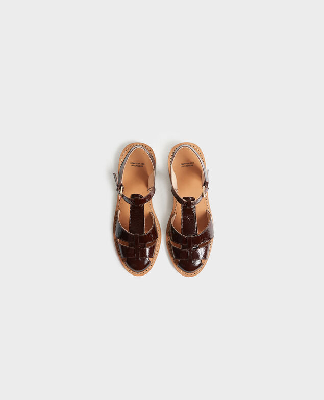 Sandalen aus Lackleder Mole