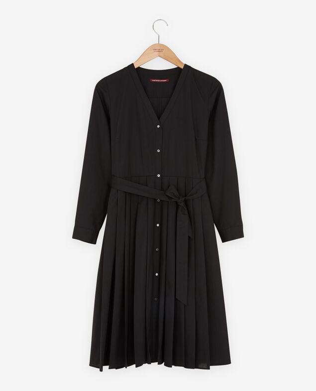 Kleid mit Falte Noir