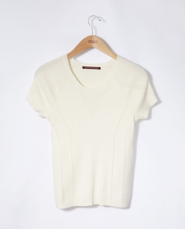 Pullover 100 % Baumwolle Weiß