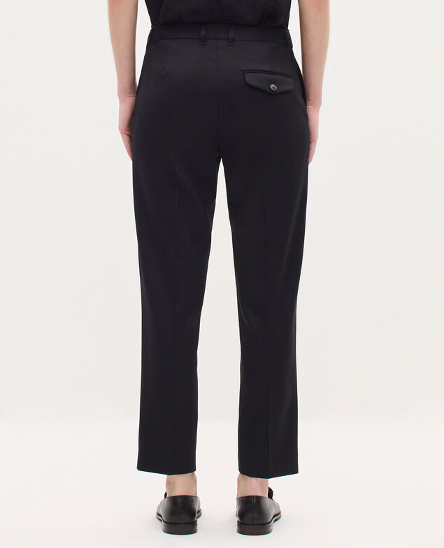 Zigarettenhose aus Wolle H091 black beauty