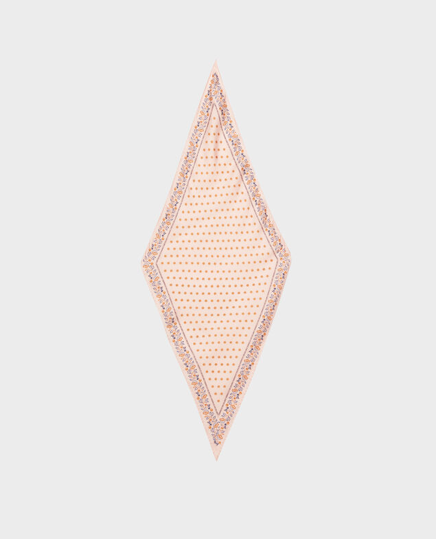 Seidentuch in Rautenform Seashell pink