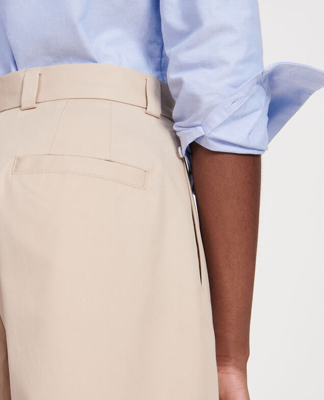 Maskuline Hose aus Baumwolle Oxford tan
