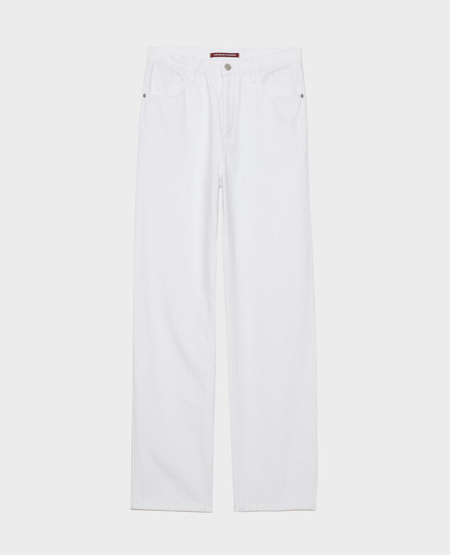 REGULAR - Weiße Jeans mit hoher Taille Optical white