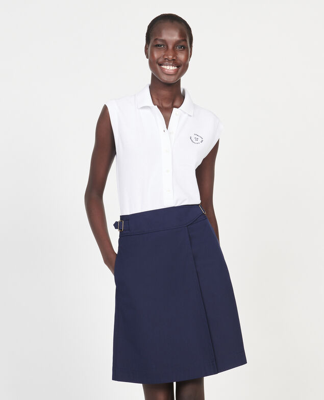 Polo-Shirt aus Piqué-Baumwolle Optical white