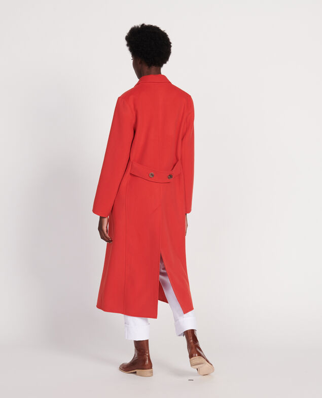 Langer Mantel Fiery red