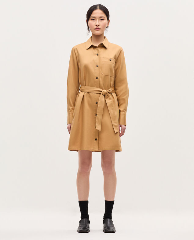 Kurzes Workwear-Hemdkleid K320 prairie sand