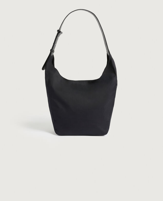 Große Tasche aus Nylon H091 black beauty