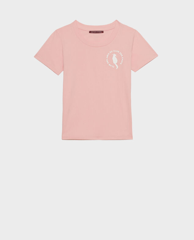 T-Shirt aus Baumwolle Powder pink