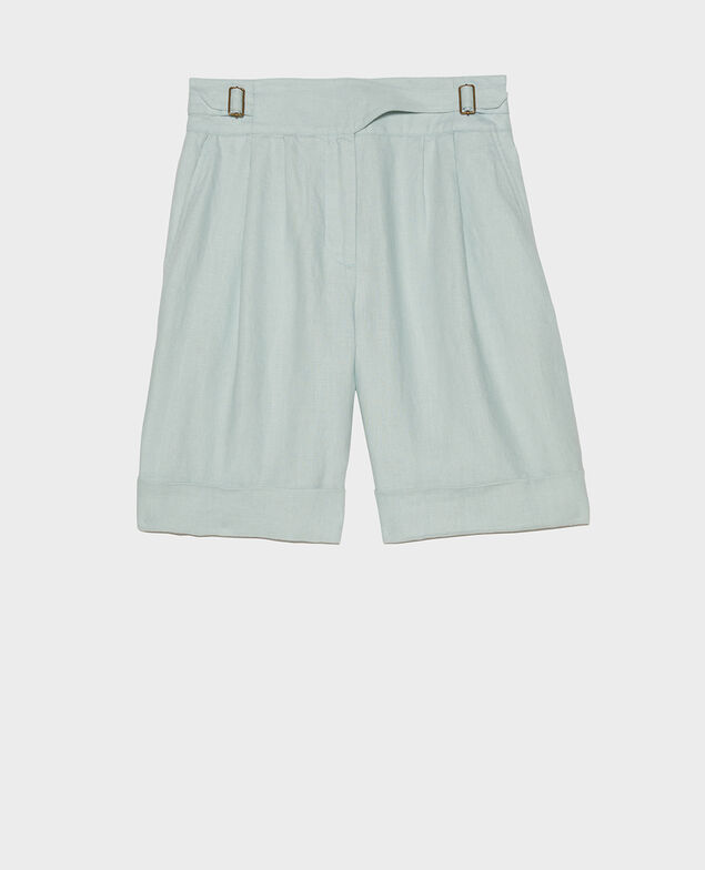 Shorts aus Leinen Blue haze