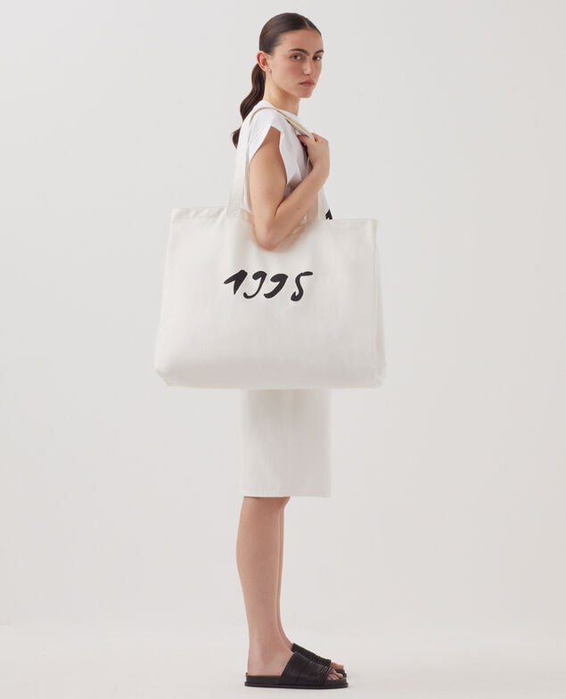 Maxi Shopper aus Baumwolle  H003 white