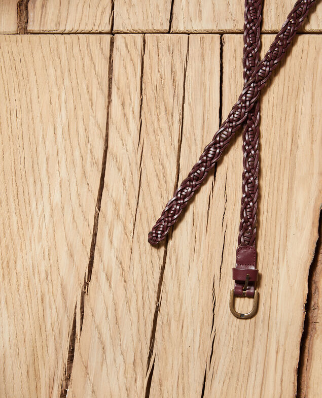 Geflochtener Ledergürtel Decadente chocolate
