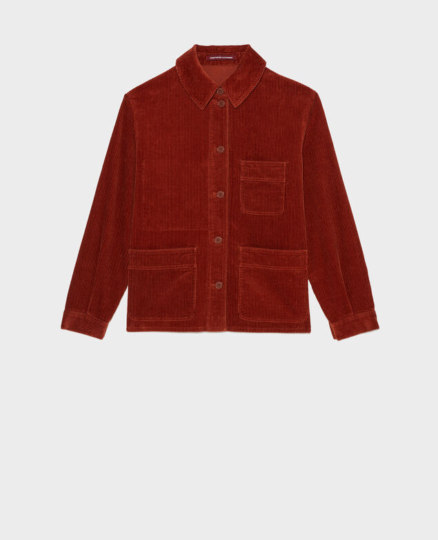  Arbeitsjacke aus Cord Brandy brown