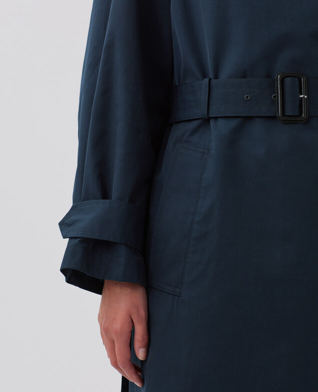 Oversize Trenchcoat J690 blueberry