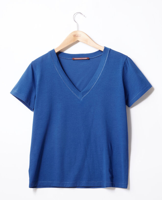 T-Shirt mit Leon-Motiv Ultra marine