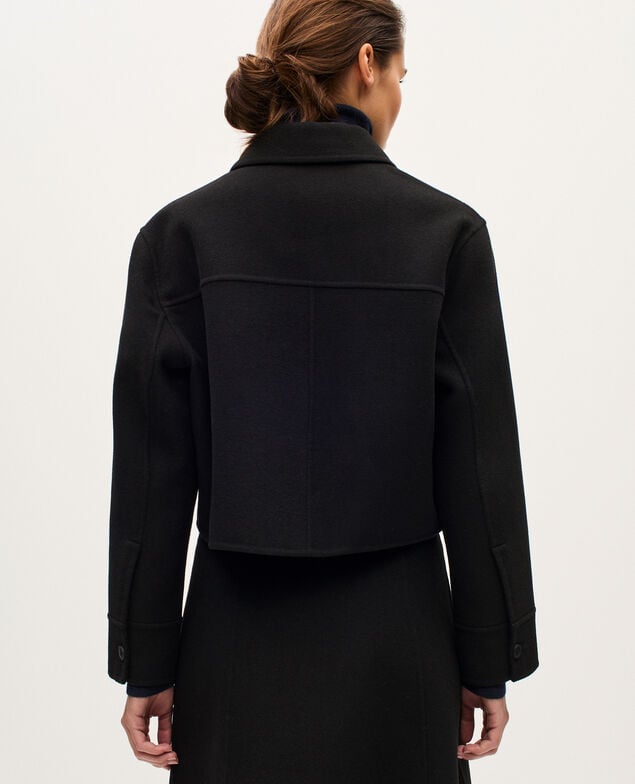 Kurze doppelseitige Jacke H091 black beauty