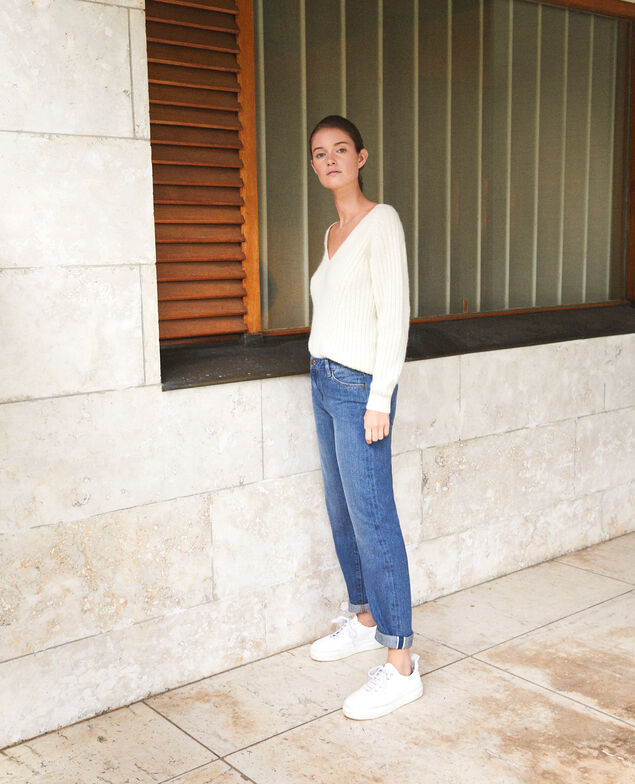 Real Straight-Jeans Blau