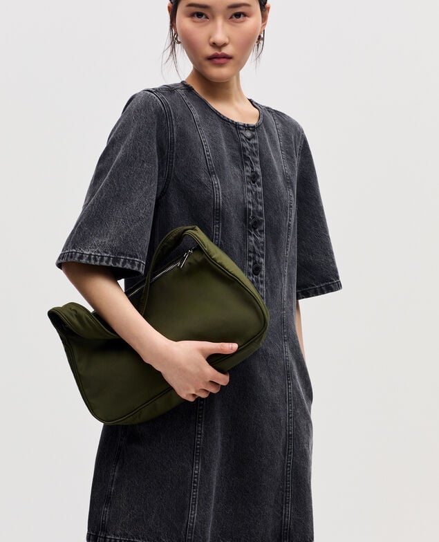 Kurzes Kleid aus Baumwolle K081 dark gray