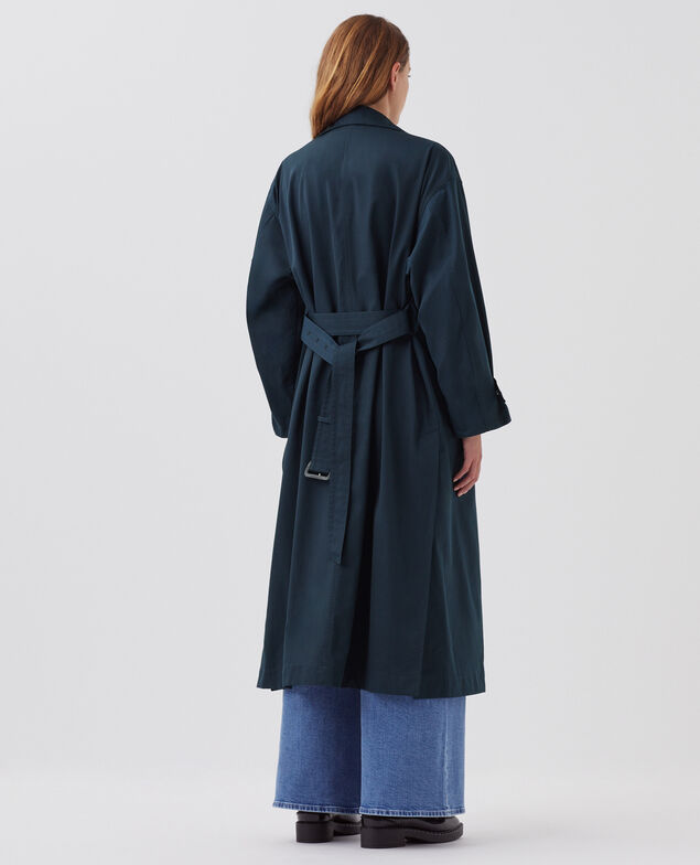 Oversize Trenchcoat J690 blueberry